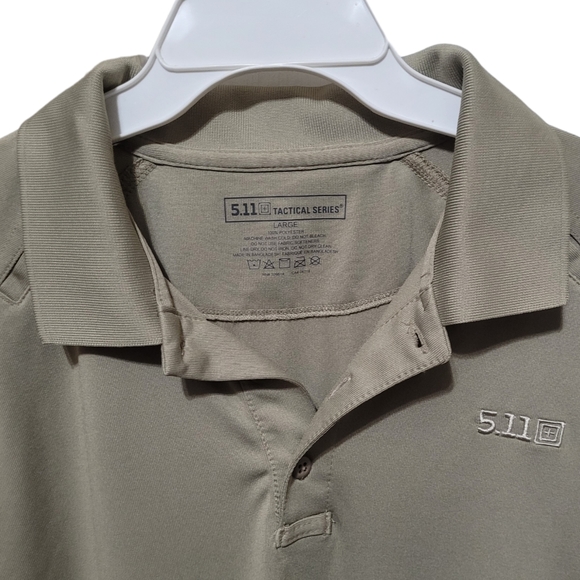 511 Tactical Men's Shirt Size L Tan in color. 100%polyester. - Picture 5 of 5